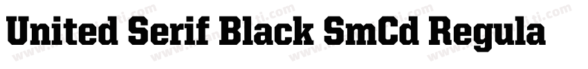 United Serif Black SmCd Regular字体转换